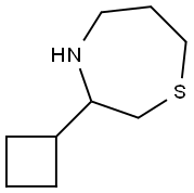 3-cyclobutyl-1,4-thiazepane 结构式