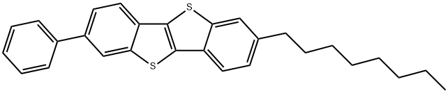 Benzo[d][1]benzothieno[3,2-b]thiophene, 2-octyl-7-phenyl- Structure