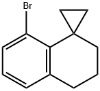 Spiro[cyclopropane-1,1'(2'H)-naphthalene], 8'-bromo-3',4'-dihydro- Structure