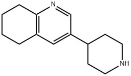 Quinoline, 5,6,7,8-tetrahydro-3-(4-piperidinyl)- 化学構造式