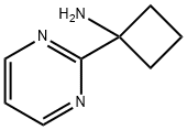 1-(PYRIMIDIN-2-YL)CYCLOBUTAN-1-AMINE 结构式