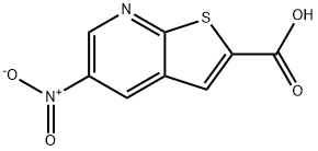 Thieno[2,3-b]pyridine-2-carboxylic acid, 5-nitro- Structure