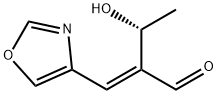 Butanal, 3-hydroxy-2-(4-oxazolylmethylene)-, (2E,3R)- Structure