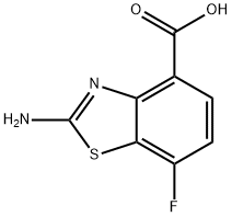 2-amino-7-fluoro-1,3-benzothiazole-4-carboxylic acid Structure