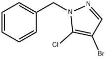 1-Benzyl-4-bromo-5-chloropyrazole 结构式