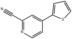 4-(Thiophen-2-yl)pyridine-2-carbonitrile 结构式