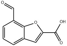 7-甲酰基苯并呋喃-2-羧酸, 1782910-29-5, 结构式