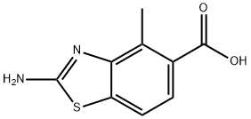 2-amino-4-methyl-1,3-benzothiazole-5-carboxylic acid Struktur