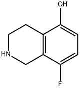 5-Isoquinolinol, 8-fluoro-1,2,3,4-tetrahydro-,1783926-18-0,结构式