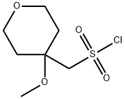(4-METHOXYOXAN-4-YL)METHANESULFONYL CHLORIDE 结构式