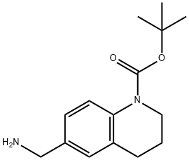 6-(氨基甲基)-1,2,3,4-四氢喹啉-1-羧酸叔丁酯, 1784019-93-7, 结构式