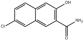 7-chloro-3-hydroxy-2-naphthamide Struktur