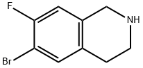 6-溴-7-氟-1,2,3,4-四氢异喹啉 结构式