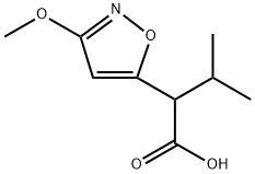 2-(3-methoxyisoxazol-5-yl)-3-methylbutanoic acid Structure