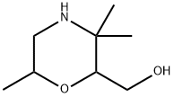 2-Morpholinemethanol, 3,3,6-trimethyl- Struktur