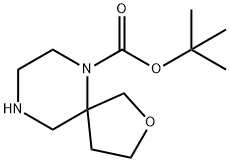 tert-butyl 2-oxa-6,9-diazaspiro[4.5]decane-6-carboxylate Struktur