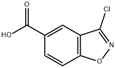 1,2-Benzisoxazole-5-carboxylic acid, 3-chloro- Struktur