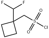 [1-(DIFLUOROMETHYL)CYCLOBUTYL]METHANESULFONYL CHLORIDE,1784574-90-8,结构式