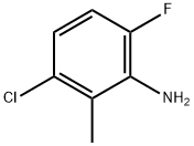 3-Chloro-6-fluoro-2-methyl-phenylamine Struktur