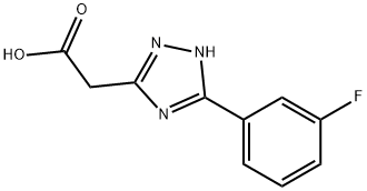 1H-1,2,4-Triazole-3-acetic acid, 5-(3-fluorophenyl)- Structure