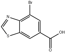 4-溴苯并[D]噻唑-6-羧酸, 1785240-73-4, 结构式
