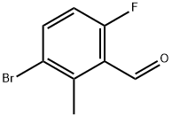 3-溴-6-氟-2-甲基苯甲醛,1785354-53-1,结构式