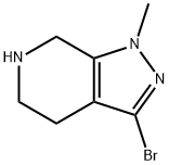 3-溴-1-甲基-4,5,6,7-四氢-1H-吡唑并[3,4-C]吡啶 结构式