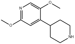 Pyridine, 2,5-dimethoxy-4-(4-piperidinyl)- 化学構造式