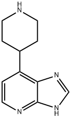 3H-Imidazo[4,5-b]pyridine, 7-(4-piperidinyl)- 结构式