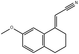 (E)-(3,4-DIHYDRO-7-METHOXY-1(2H)-NAPHTHALENYLIDENE)ACETONITRILE 结构式