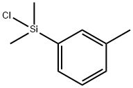Benzene, 1-(chlorodimethylsilyl)-3-methyl- Structure