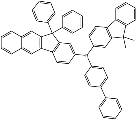 11H-Benzo[b]fluoren-2-amine, N-[1,1'-biphenyl]-4-yl-N-(9,9-dimethyl-9H-fluoren-2-yl)-11,11-diphenyl- Structure