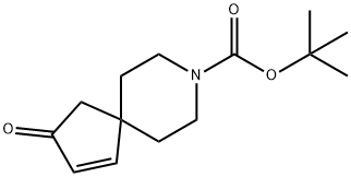 8-Azaspiro[4.5]dec-1-ene-8-carboxylic acid, 3-oxo-, 1,1-dimethylethyl ester Structure