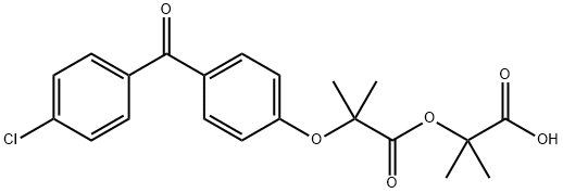 Fenofibric Acid 1-Carboxyl-1-methylethyl Ester Structure