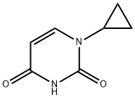 1-环丙基嘧啶-2,4(1H,3H)-二酮,1797409-45-0,结构式