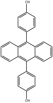 4,4'-(anthracene-9,10-diyl)diphenol Struktur