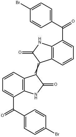 7,7a€-Bis(4-bromobenzoyl) Isoindigo 结构式