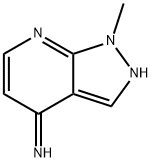 1-methyl-1H,2H,4H-pyrazolo[3,4-b]pyridin-4-imine 结构式