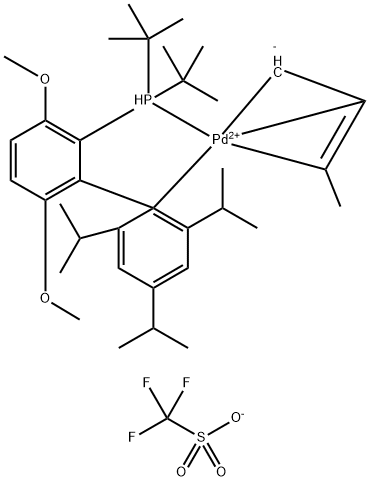 (tBuBrettPhos Pd(allyl))OTf Struktur