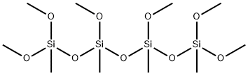 1,1,3,5,7,7-hexamethoxy-1,3,5,7-tetramethyl-tetrasiloxane Structure