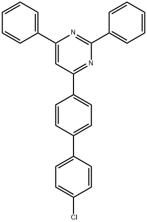 Pyrimidine, 4-(4'-chloro[1,1'-biphenyl]-4-yl)-2,6-diphenyl-|4-(4'-氯-[1,1'-联苯]-4-基)-2,6-二苯基嘧啶