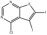 4-氯-5,6-二碘噻吩并[2,3-D]嘧啶,1799610-91-5,结构式