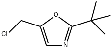 Oxazole, 5-(chloromethyl)-2-(1,1-dimethylethyl)- 结构式