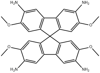 2,2',7,7'-tetramethoxy-9,9'-spirobi[fluorene]-3,3',6,6'-tetraamine|2,2',7,7'-四甲氧基-9,9'-螺双[芴]-3,3',6,6'-四胺