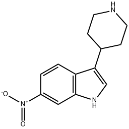 6-Nitro-3-(4-piperidinyl)-1H-indole 结构式