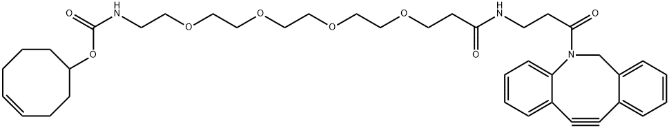 (4E)-TCO-PEG4-DBCO Structure