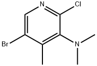 5-Bromo-2-chloro-4-methyl-pyridin-3-yl)-dimethyl-amine 结构式