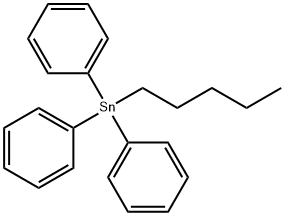 N-PENTYLTRIPHENYLTIN 结构式