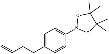 1,3,2-Dioxaborolane, 2-[4-(3-buten-1-yl)phenyl]-4,4,5,5-tetramethyl- 结构式