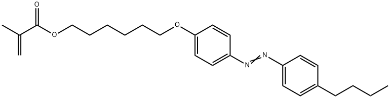 2-Propenoic acid, 2-methyl-, 6-[4-[2-(4-butylphenyl)diazenyl]phenoxy]hexyl ester, 1802983-27-2, 结构式
